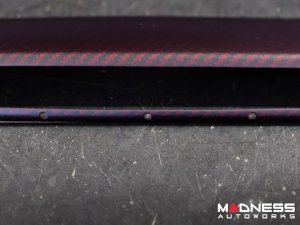 Alfa Romeo 4C Carbon Fiber Control Panel Frame Cover - Dark Red Candy